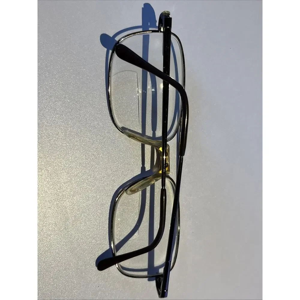 Priority Eyeglasses BEACON C2 56-17-145 Brown Silver Metal Full Rim Frames Only
